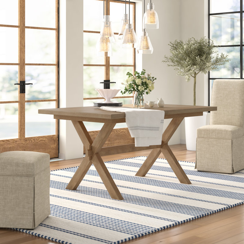 Hinton Solid Wood Top Dining Table